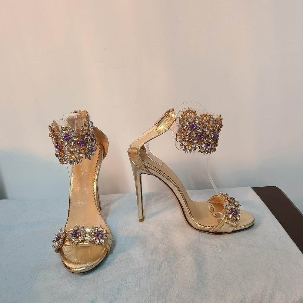 💥HOST PICK💥 Ankle Strap Rhinestone Heels